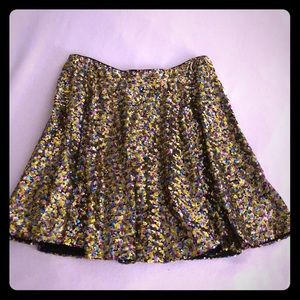 Nast Gal multi color sequin skirt
